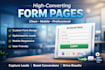 design high converting form pages that capture more leads