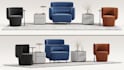 do modern chair and lounge rendering and imaging