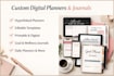create custom hyperlinked digital planner, digital journal, and etsy template