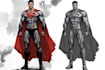 illustrate a superhero comic cover art