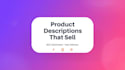 write SEO product descriptions that sell