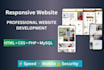 build a responsive website using HTML CSS PHP