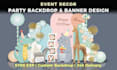 design or print professional party backdrops  and banners