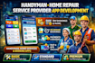 develop handyman app, home repair app, service provider app, construction app