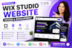 design a wix studio site with cms and dynamic content