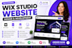 design a wix studio site with cms and dynamic content