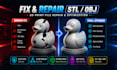 repair and optimize stl or obj files for 3d printing