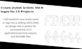 design a custom ascii logo for your cli or readme file