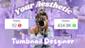 design an aesthetic thumbnail for your youtube videos