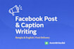 write engaging facebook posts in bangla or english