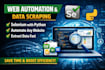 automate websites and scrape data using selenium python