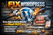 fix wordpress errors, bugs, and broken websites fast