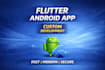 develop custom flutter android app with modern UI