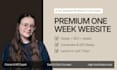 build a one week website in framer or wordpress