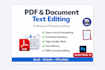 edit, modify, or fix scanned documents and PDF files quickly
