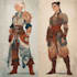 draw your dnd character with one or two outfits