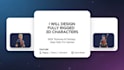 create custom 3d vrchat, metaverse or nft avatar with full rendering in blender