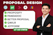 design high converting proposals in proposify, pandadoc, jotform, and qwilr