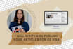 write and publish for your o1 application