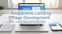 build a responsive landing page using react, HTML, CSS, and tailwind