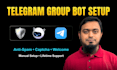 create and setup a professional telegram group bot