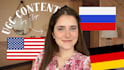 create female ugc video in russian, english, and german