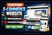 make a custom e commerce website with admin dashboard