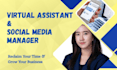 be your executive virtual assistant and social media manager