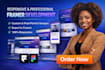 framer website, design framer, develop framer website landing page business site