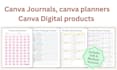 design canva journals, canva planners, and canva digital products for etsy