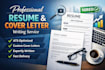 write a professional resume and cover letter