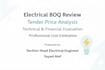 provide electrical boq review and price analysis
