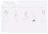 fashion design and clothing technical flat sketch
