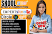 set up new skool community online course community circle so management