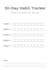 provide a simple 30 day habit tracker printable PDF