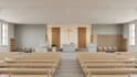 create realistic 3d church interior visualizations