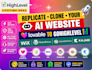 replicate clone your ai website lovable to ghl gohighlevel wix wordpress kajabi