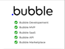 bubble io developer bubble saas mobile app bubble mvp bubble marketplace
