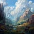digitally paint fantasy landscape