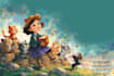 design 3d children book illustration, book illustration,
