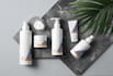 design minimalist cosmetic and supplement label packaging