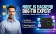 fix backend, nodejs, API bugs and server errors fast