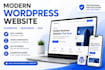 build a modern wordpress business website using elementor