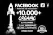 promote your facebook page with 3000 real followers