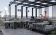 redesign rooftop lounge,outdoor seating design, hotel exterior rendering,cgi bar