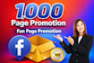 promote your facebook page with 1000 real followers