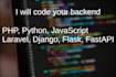 build the backend of your website