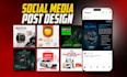 design engaging social media banners, posts and creative ads