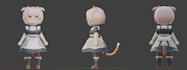 create low poly, chibi models in my style