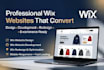 build wix website wix website development wix online store blog design redesign